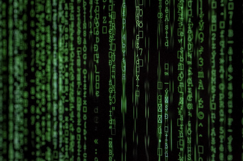Digitaler Code-Strom