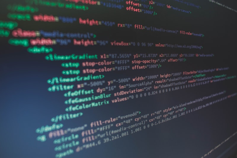 Code auf einem Bildschirm